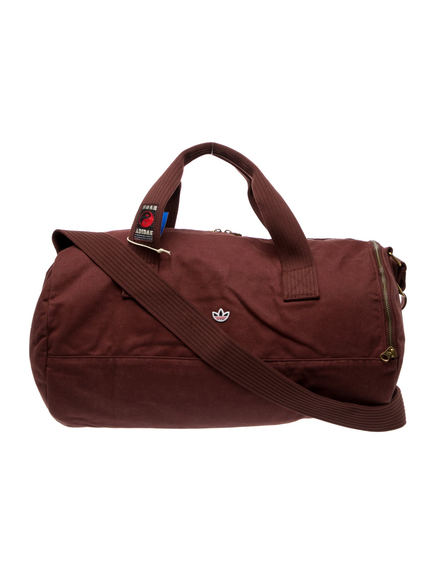 CLOT x Adidas Men's burgundy duffel bag w/Tags