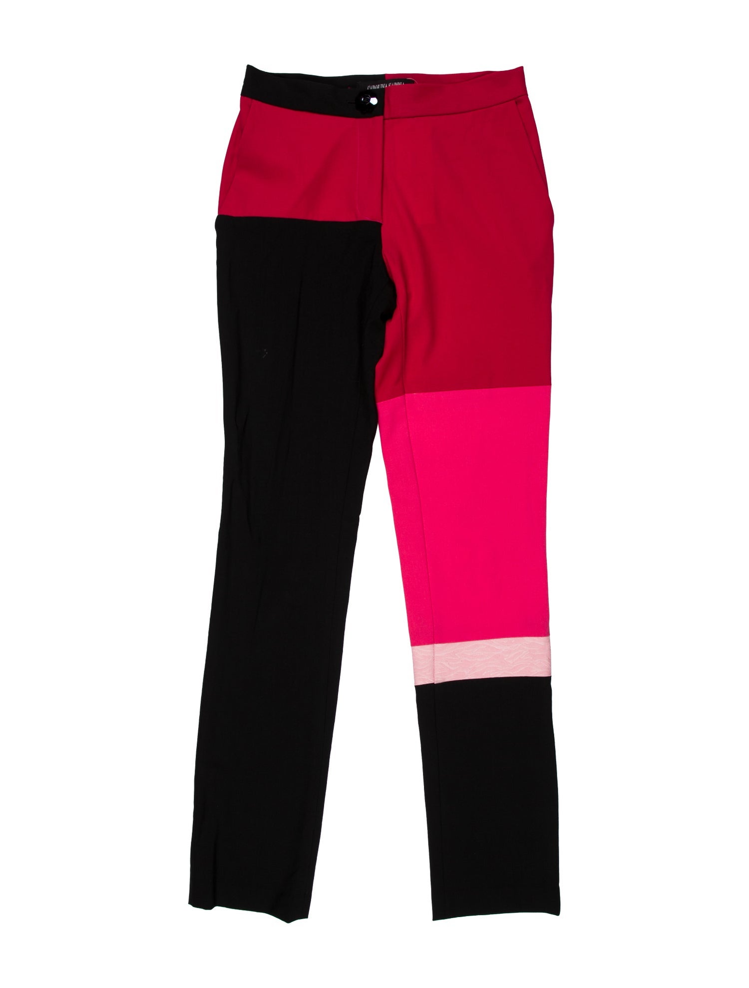Carolina Sarria Colorblock Pattern Tuxedo Pants
