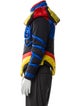 Carolina Sarria Colorblock Pattern Puffer Coat