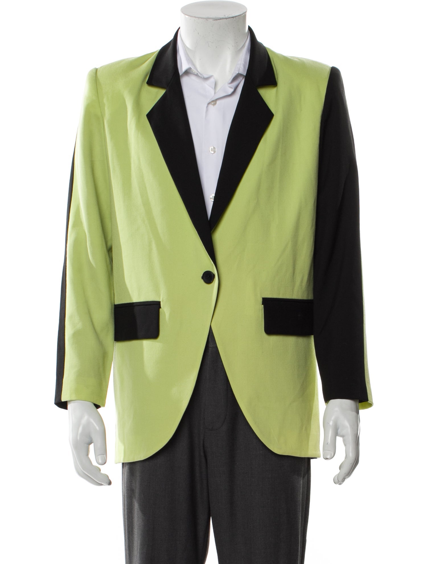 Carolina Sarria Colorblock Pattern Blazer