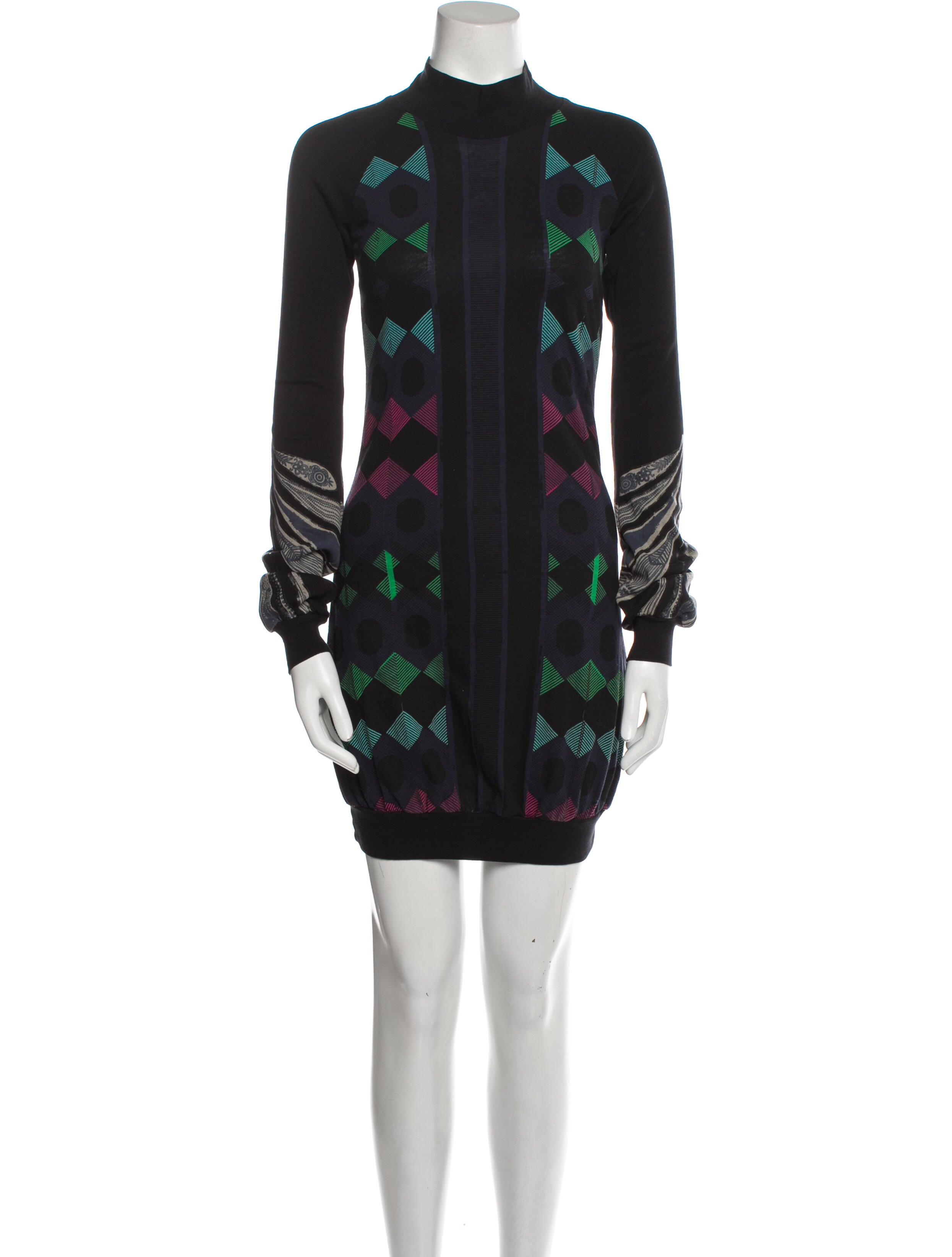 Custo Line Printed Mini Dress