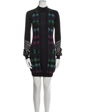 Custo Line Printed Mini Dress