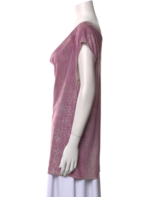 Custo Line Cowl Neck Short Sleeve Tunic