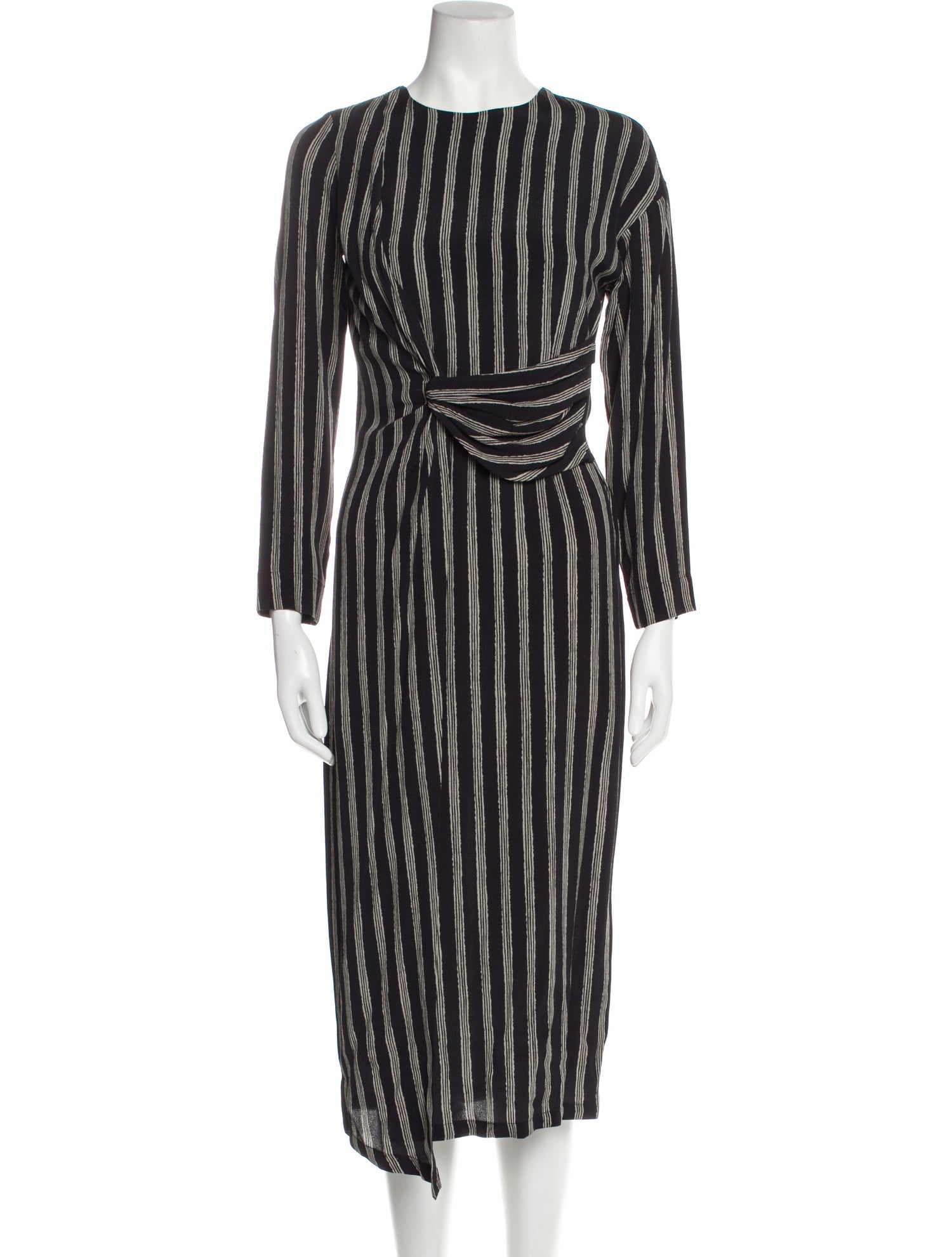 Claudie Striped Long Dress