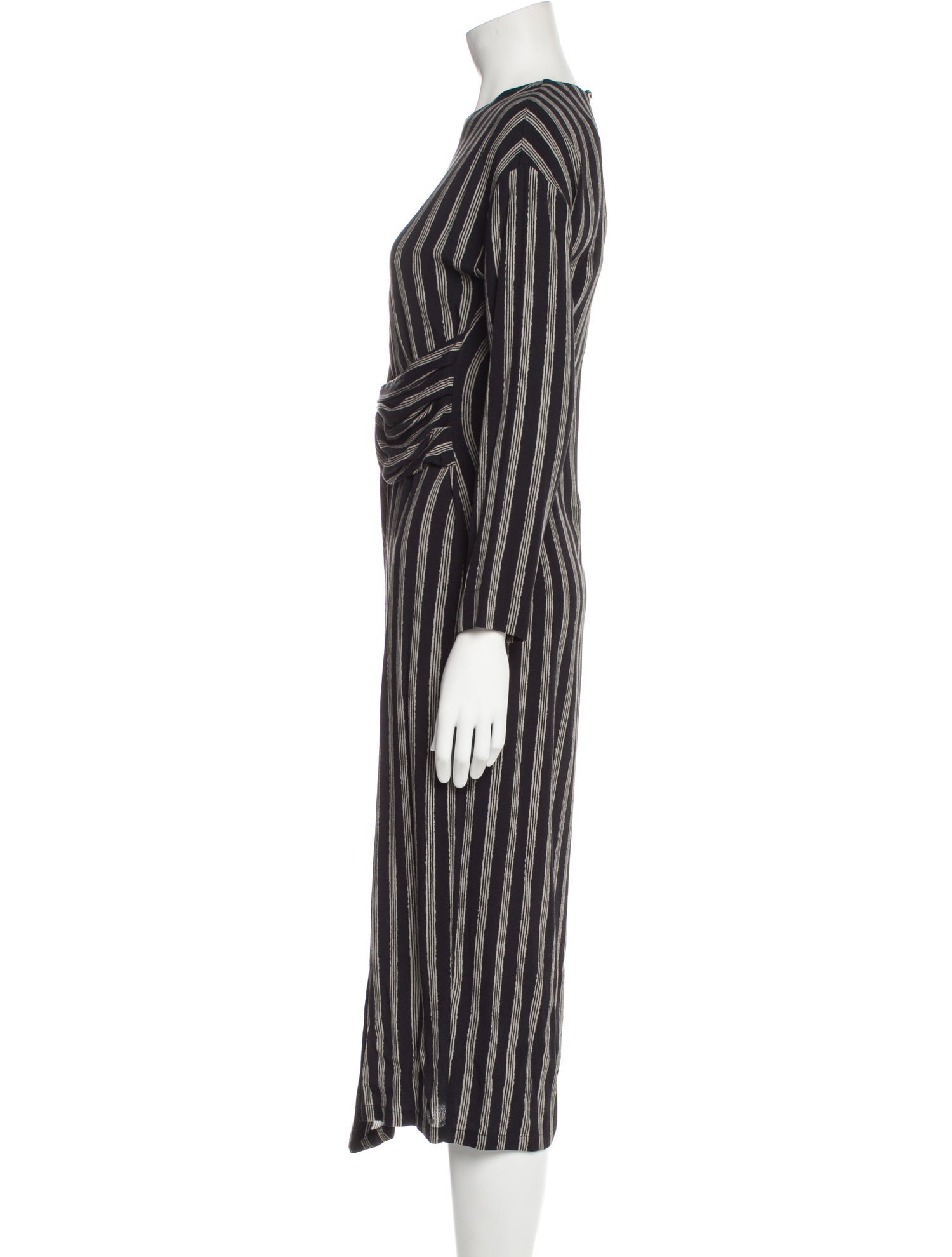Claudie Striped Long Dress