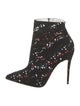 Christian Louboutin Canvas Floral Print Boots