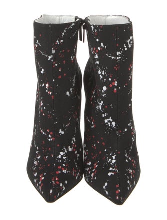 Christian Louboutin Canvas Floral Print Boots