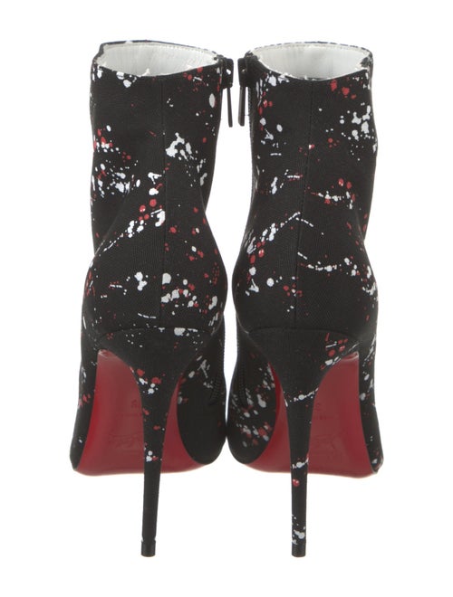 Christian Louboutin Canvas Floral Print Boots