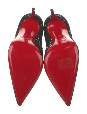 Christian Louboutin Canvas Floral Print Boots