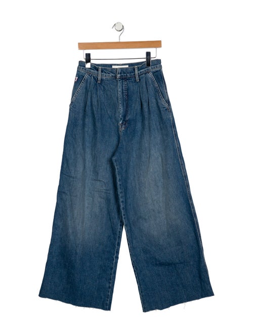 Clare V. x MOTHER High-Rise Wide Leg Jeans