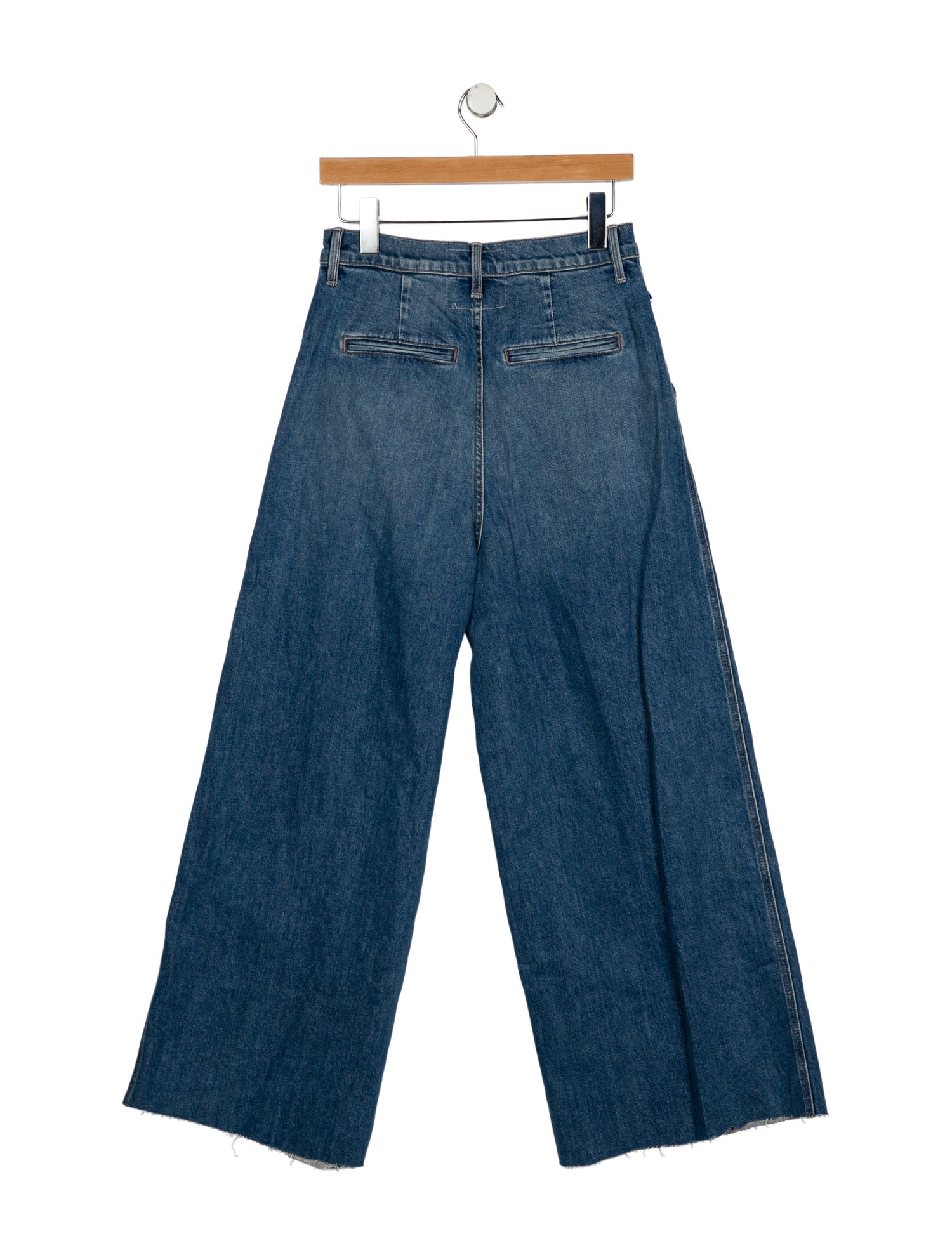 Clare V. x MOTHER High-Rise Wide Leg Jeans