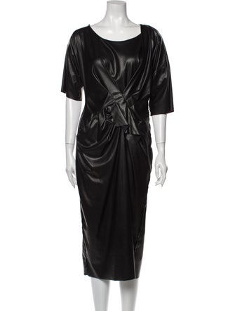 Colovos Scoop Neck Midi Length Dress