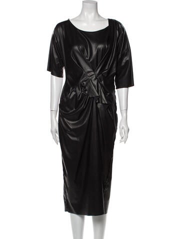 Colovos Dresses Scoop Neck Midi Length Dress US 4 | S