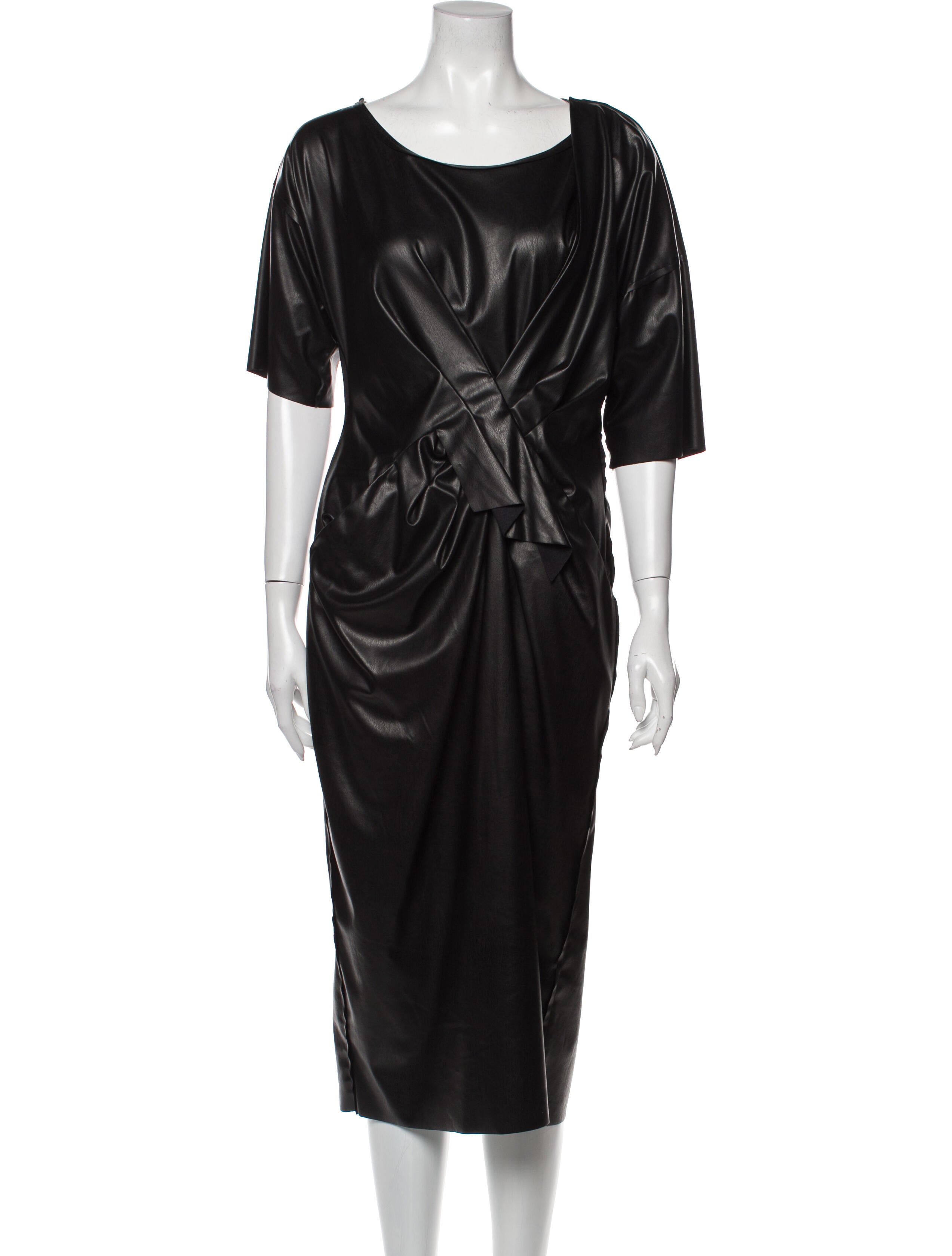 Colovos Scoop Neck Midi Length Dress