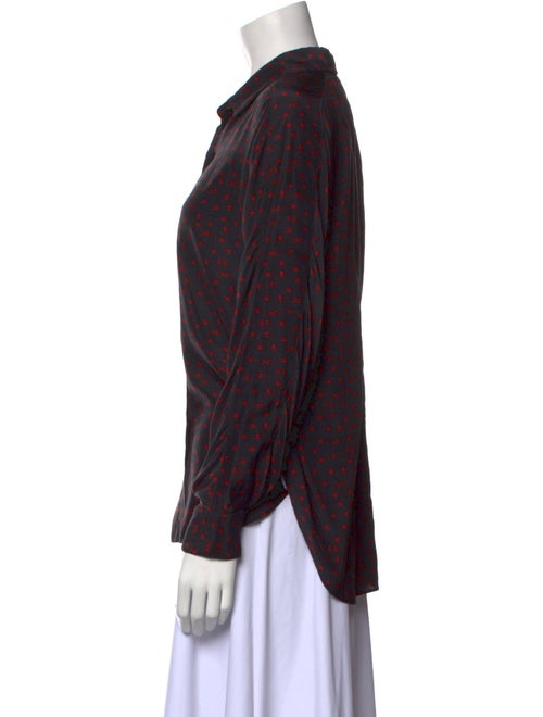 Colovos Printed Long Sleeve Button-Up Top