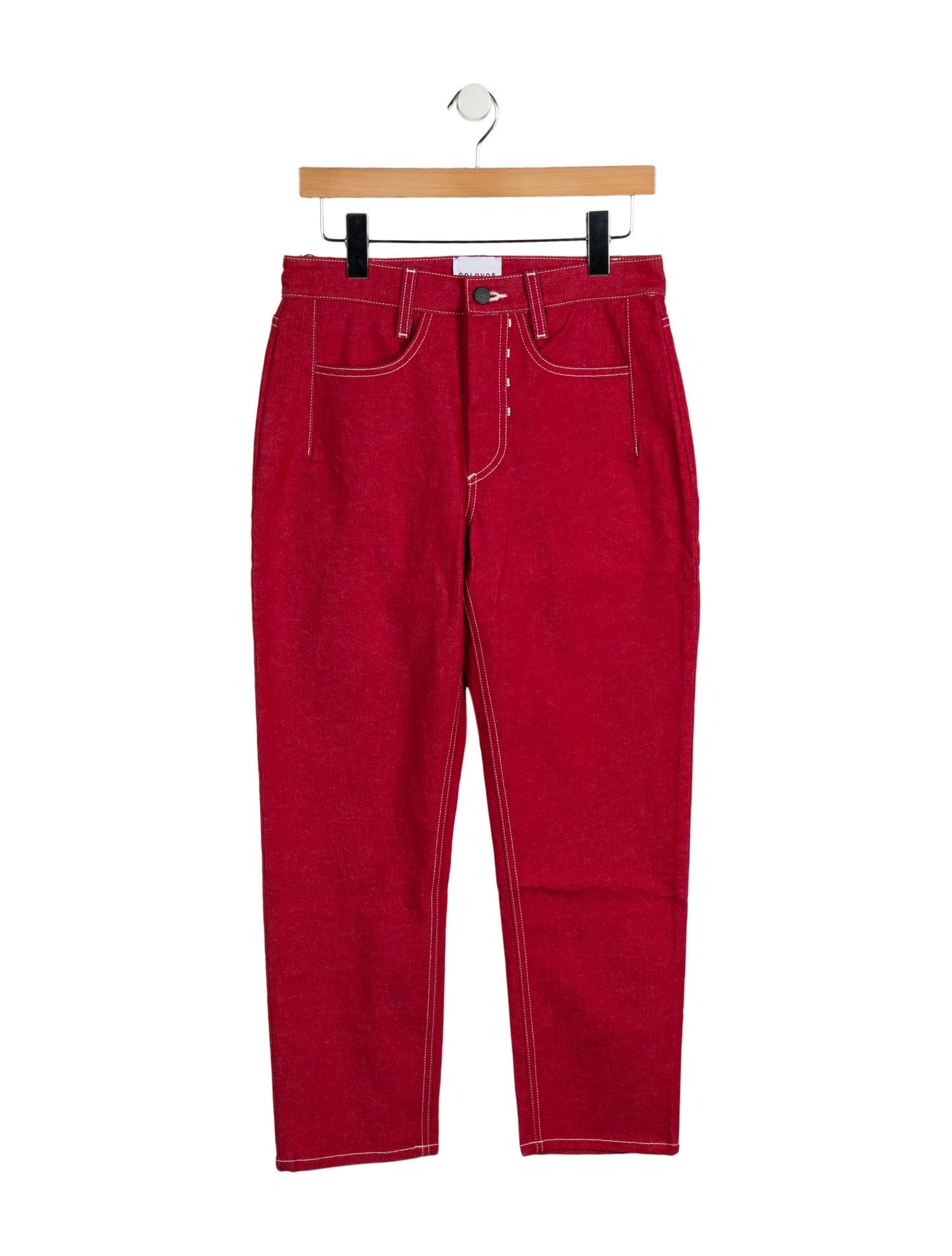 Colovos Mid-Rise Straight Leg Jeans