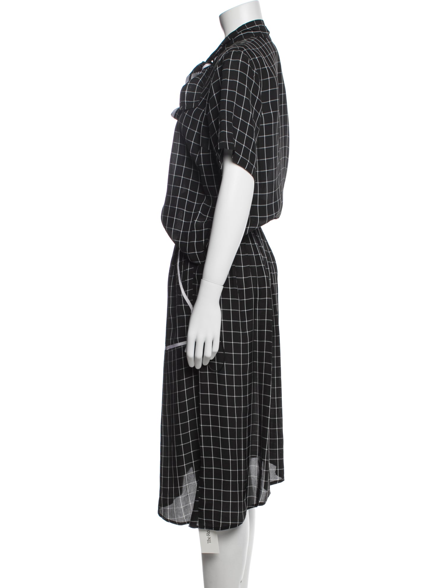 Colovos Plaid Print Long Dress