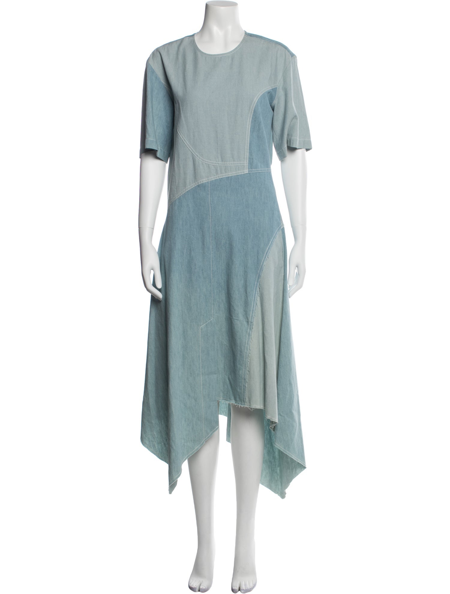 Colovos Crew Neck Long Dress