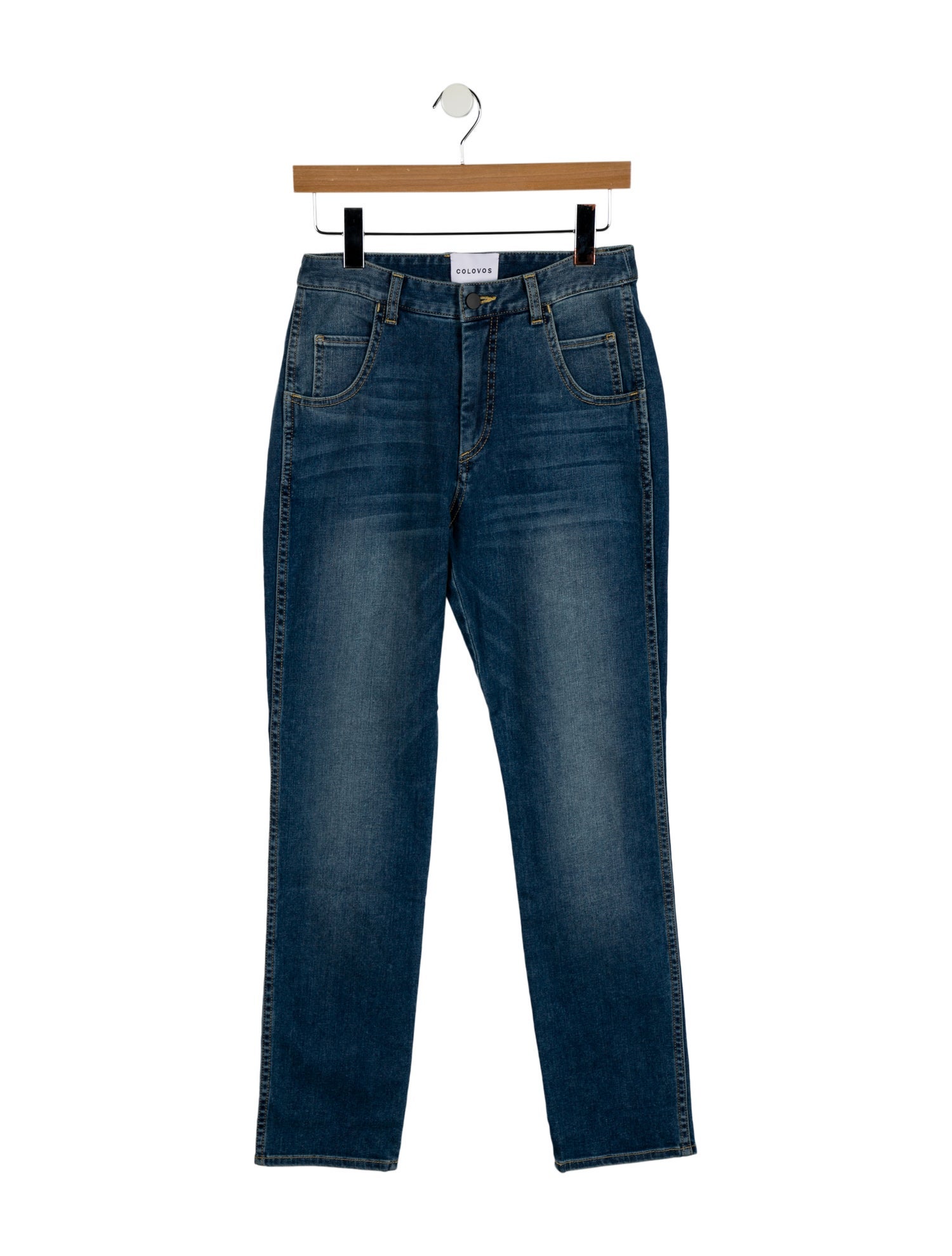 Colovos High-Rise Straight Leg Jeans w/ Tags