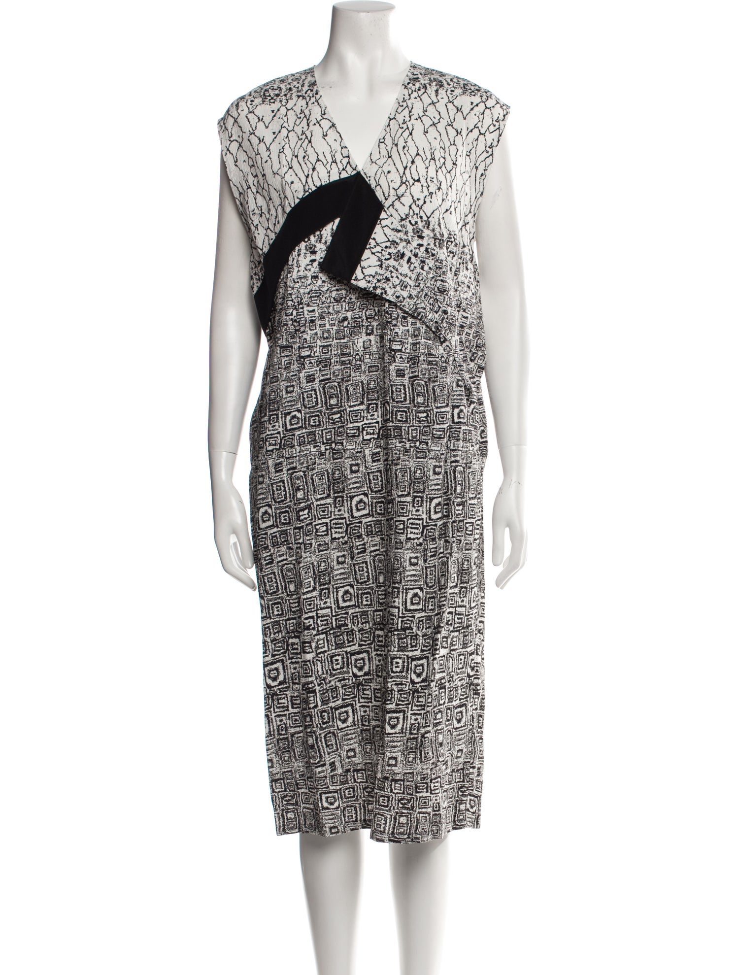 Colovos Printed Midi Length Dress