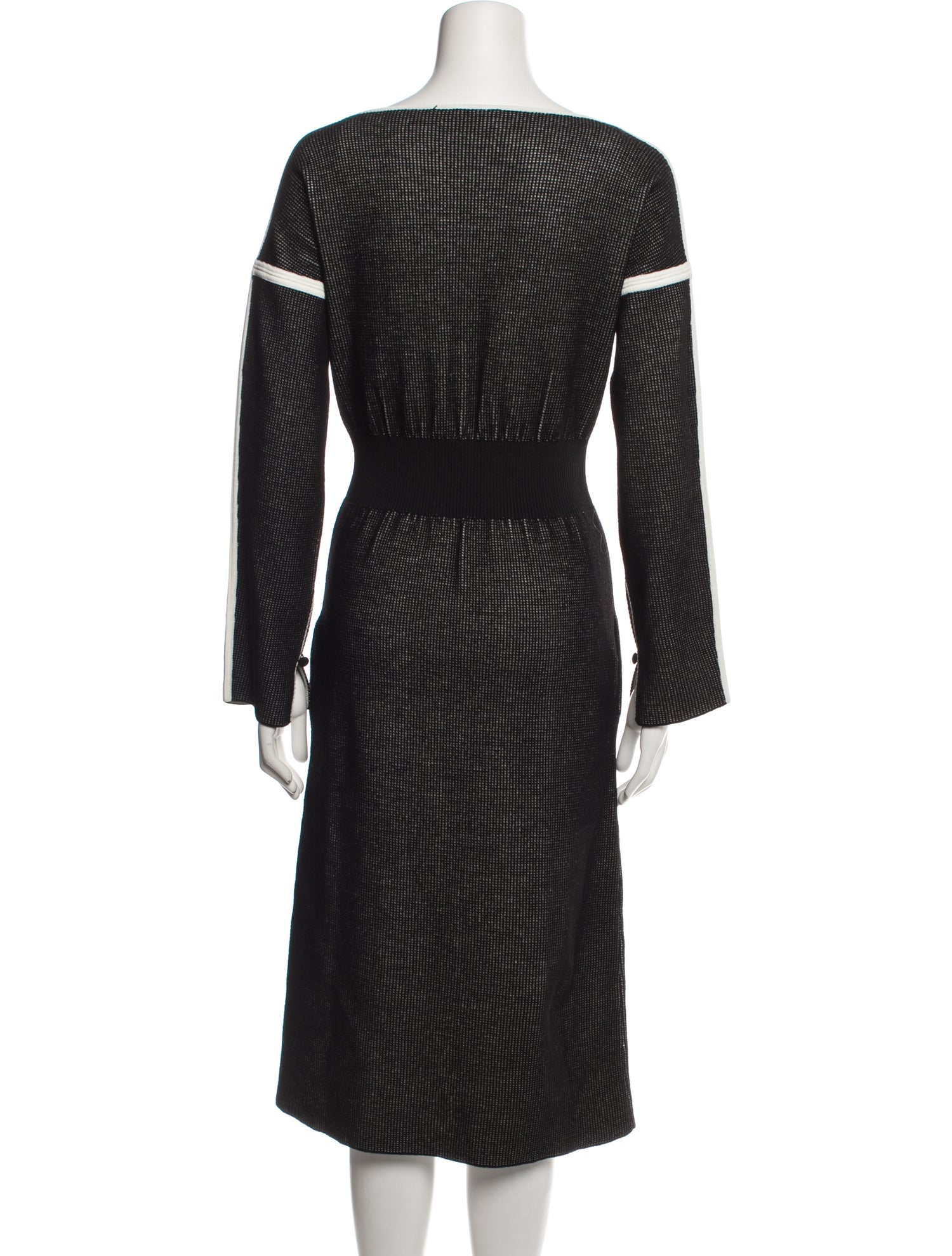 Colovos Plaid Print Midi Length Dress