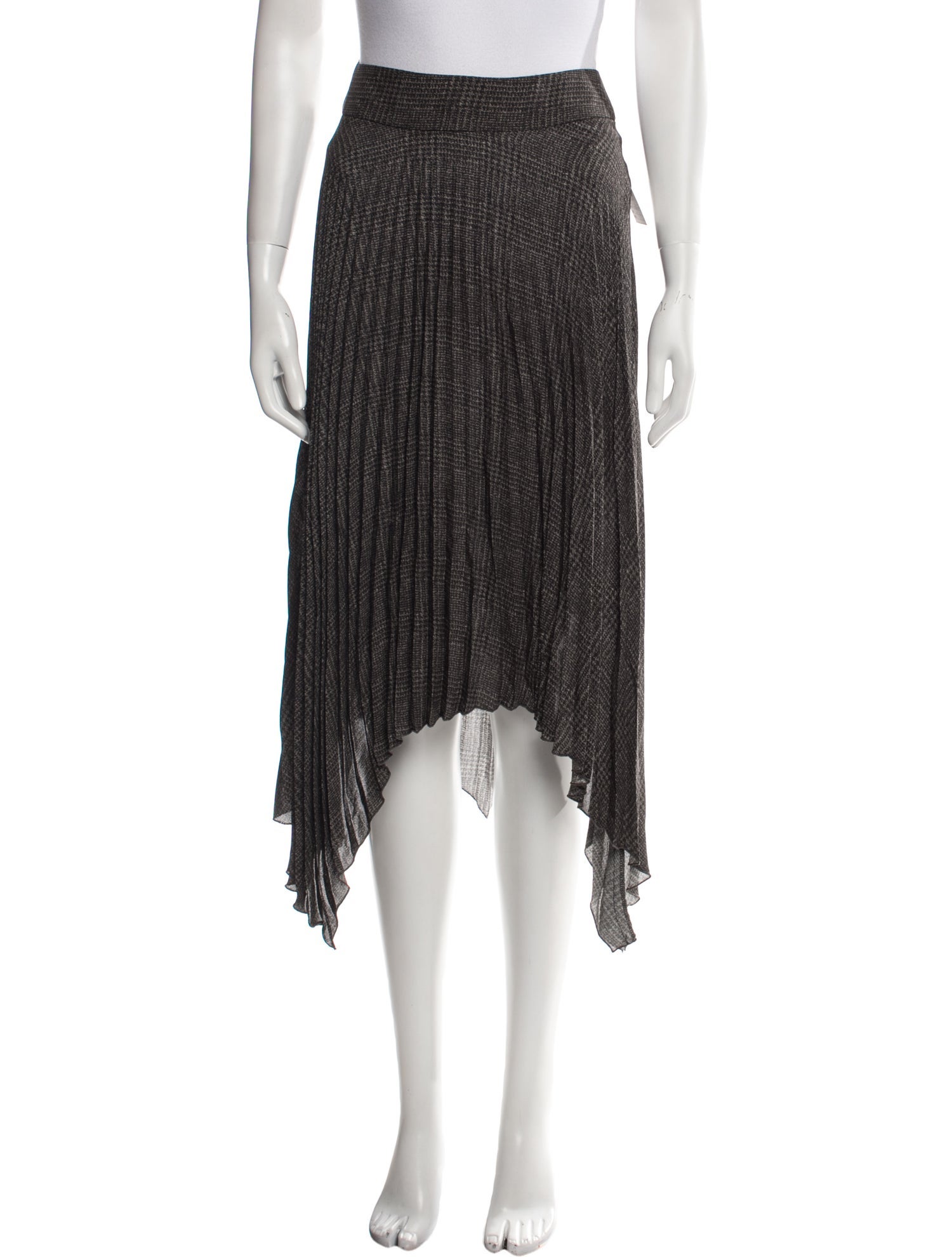 Colovos Plaid Print Knee-Length Skirt