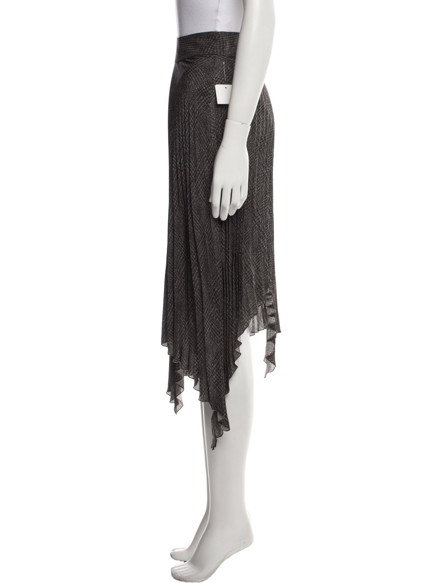 Colovos Plaid Print Knee-Length Skirt