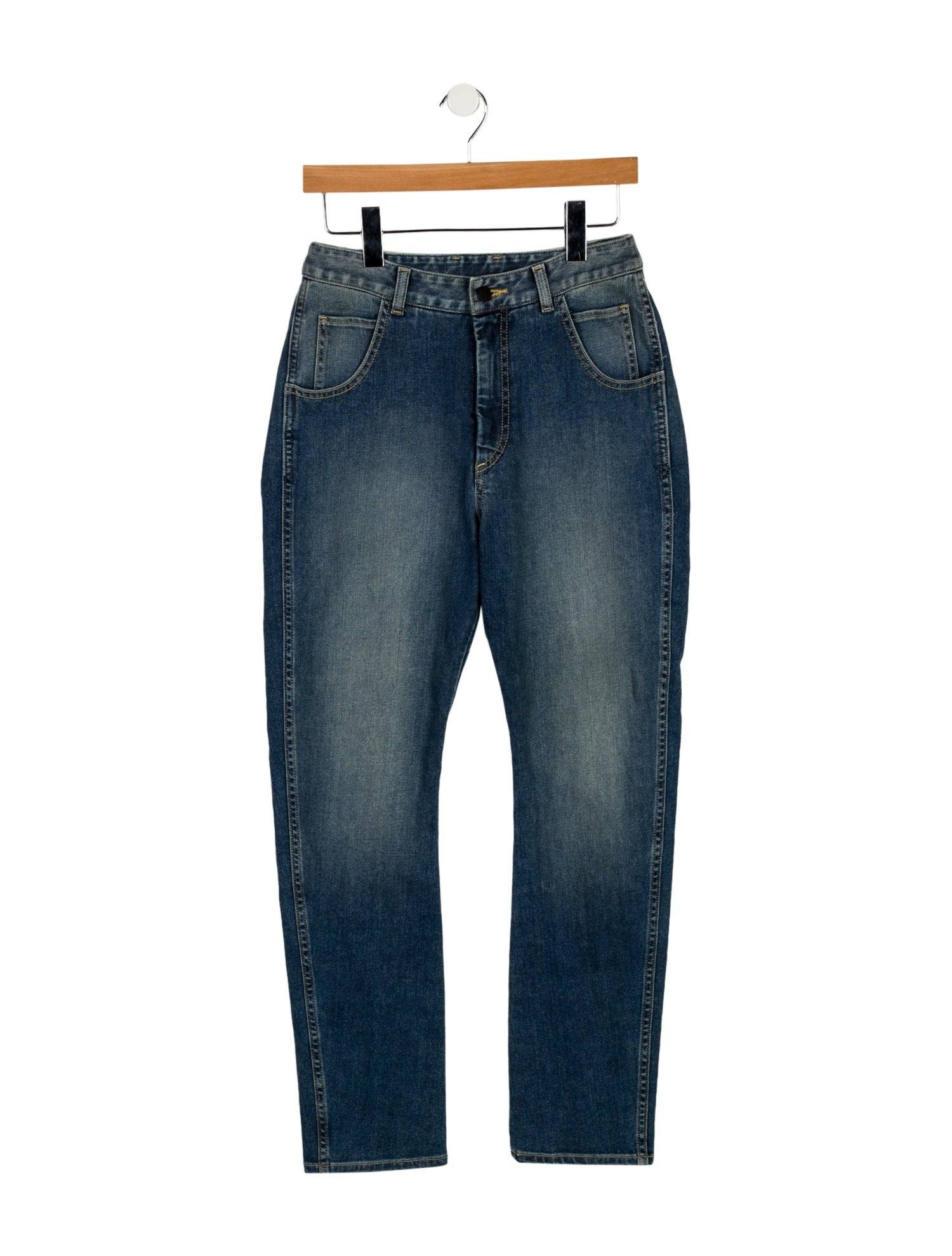 Colovos High-Rise Straight Leg Jeans