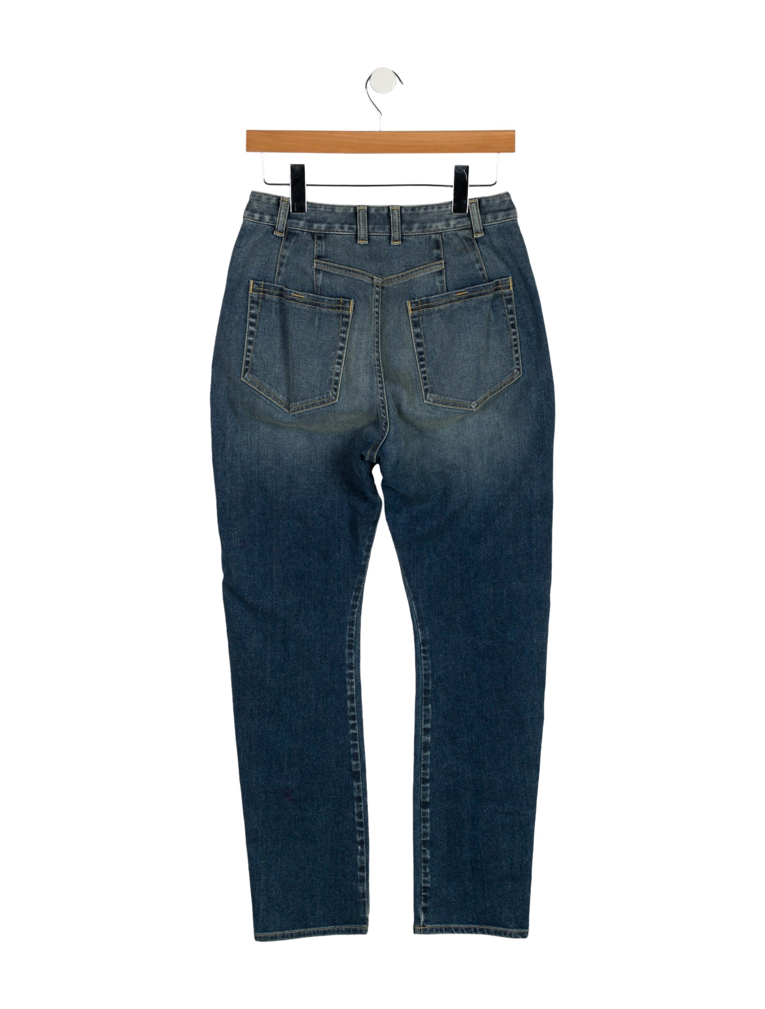 Colovos High-Rise Straight Leg Jeans