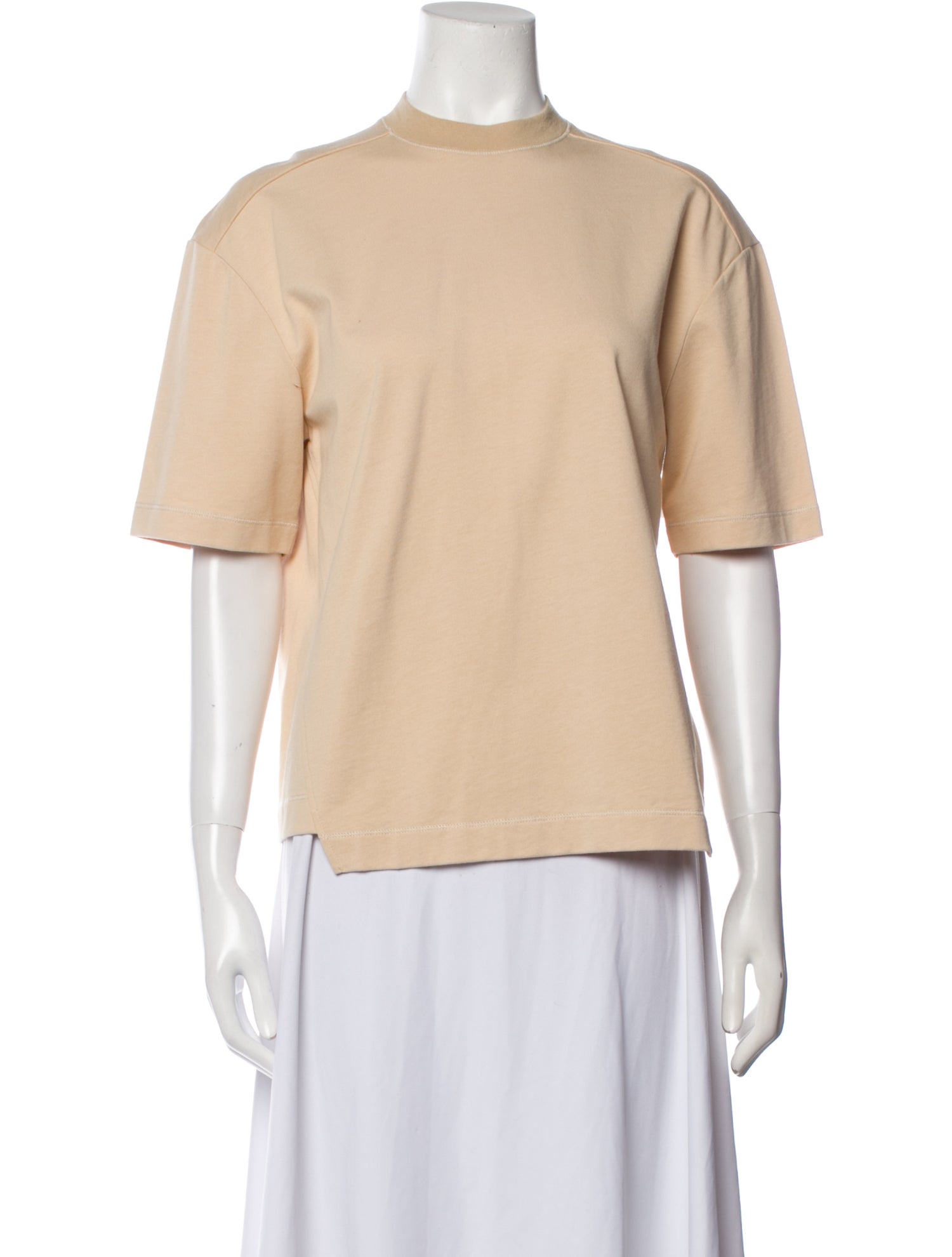 Colovos Mock Neck Short Sleeve Top