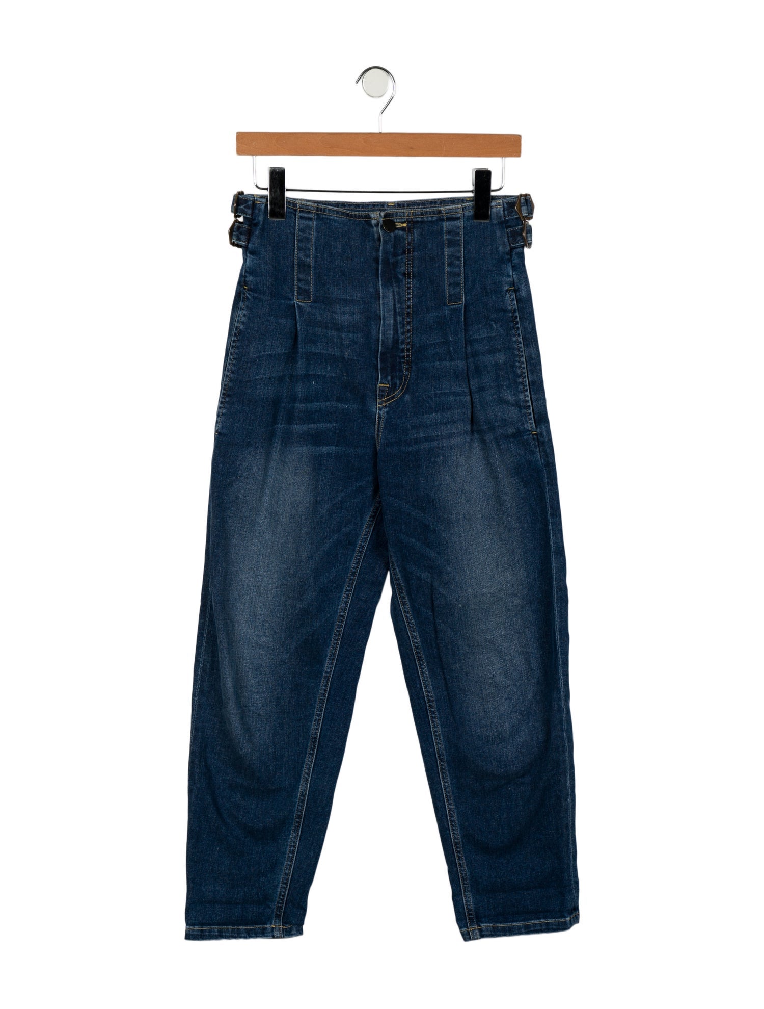 Colovos High-Rise Straight Leg Jeans
