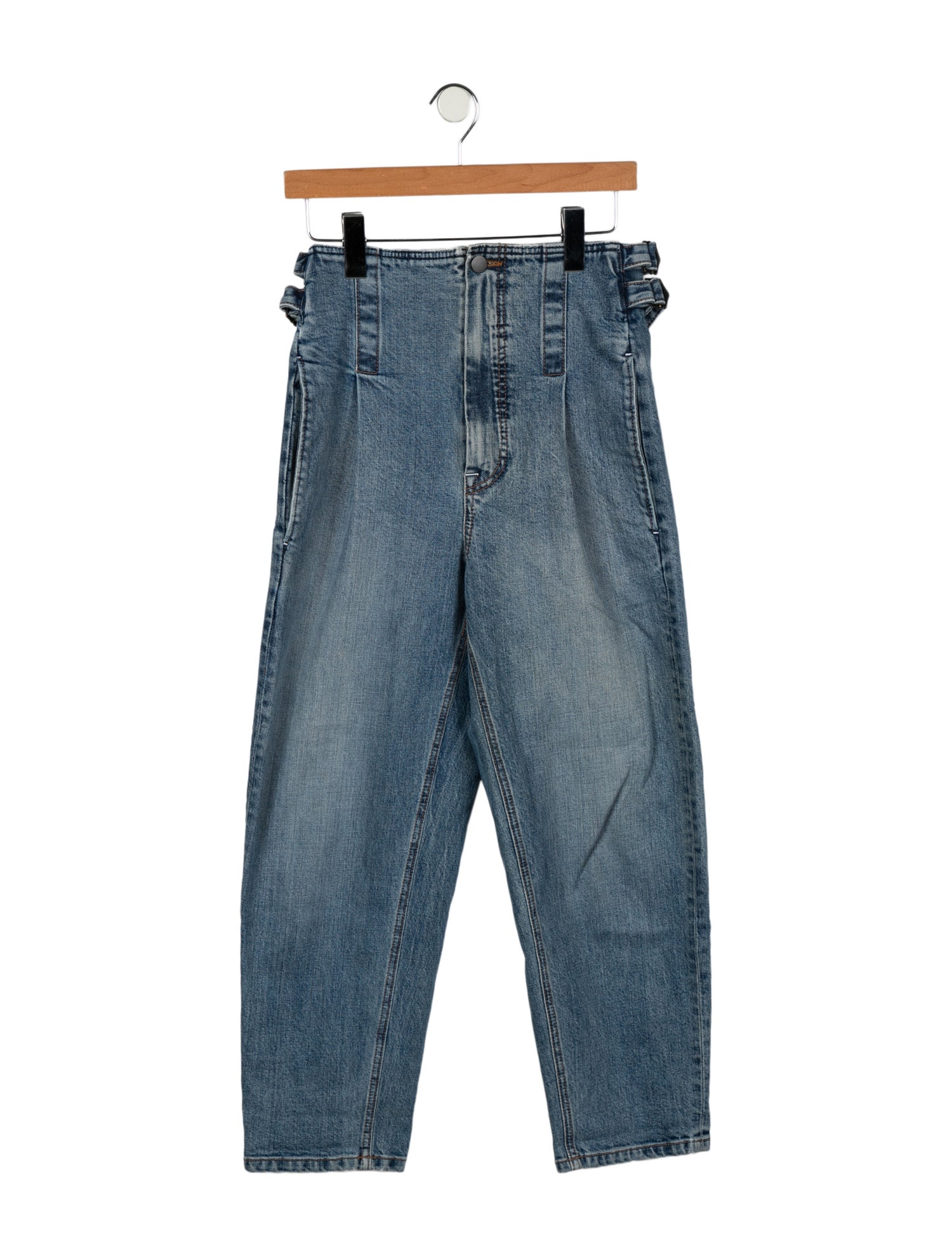 Colovos High-Rise Straight Leg Jeans