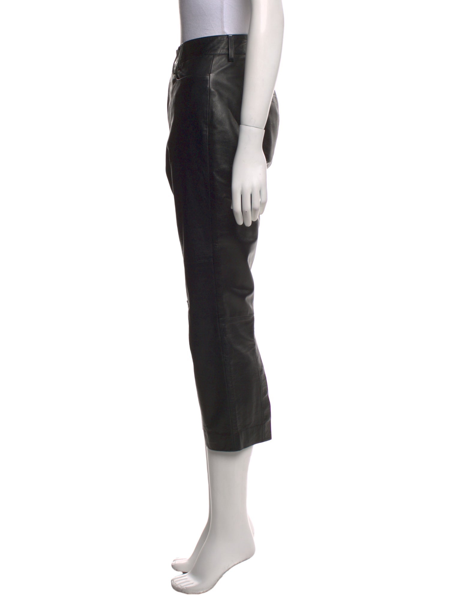 Colovos Lambskin Straight Leg Pants