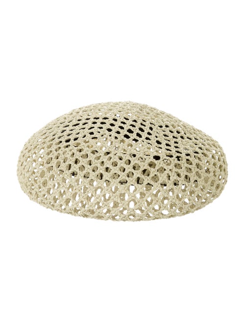 Clyde Straw Net Newsboy Hat