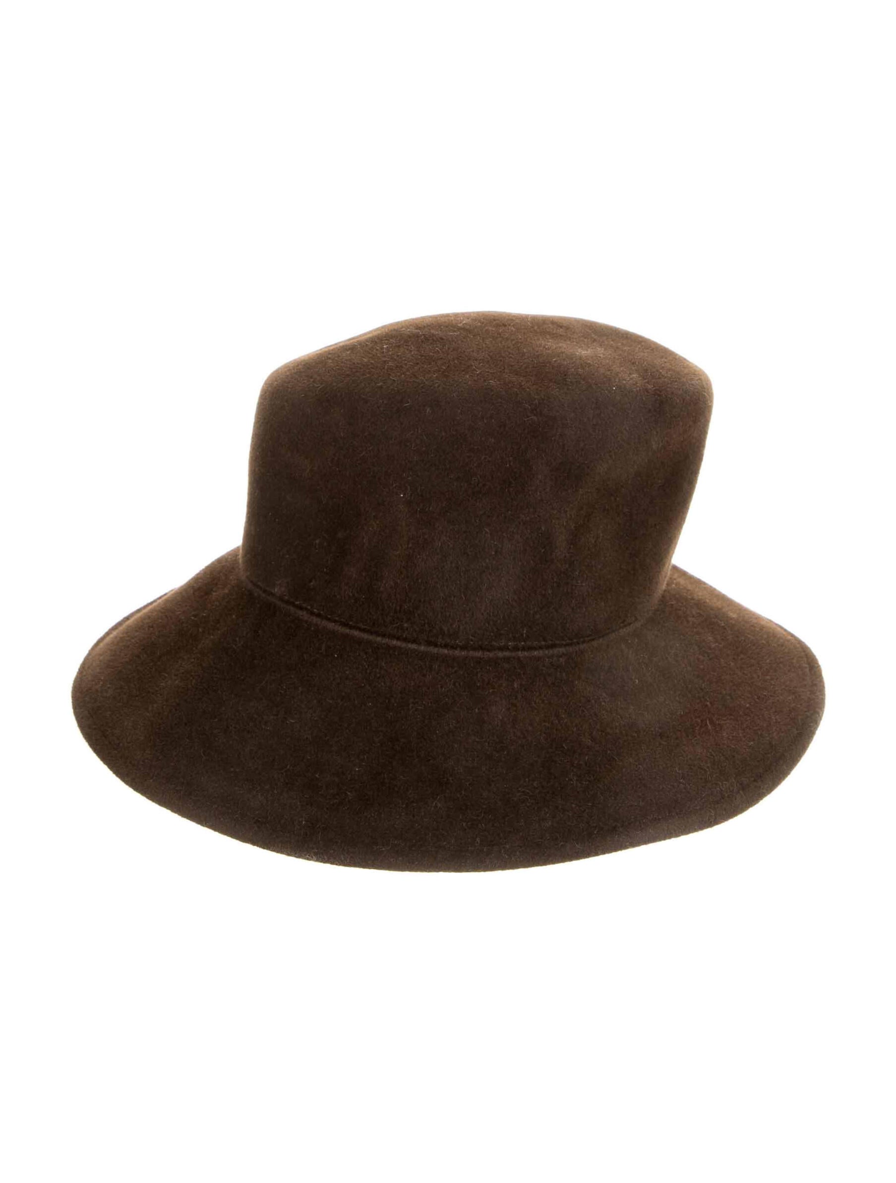 Clyde Wool Brim Hat Brown Hats, Accessories WCLYD20878 The RealReal