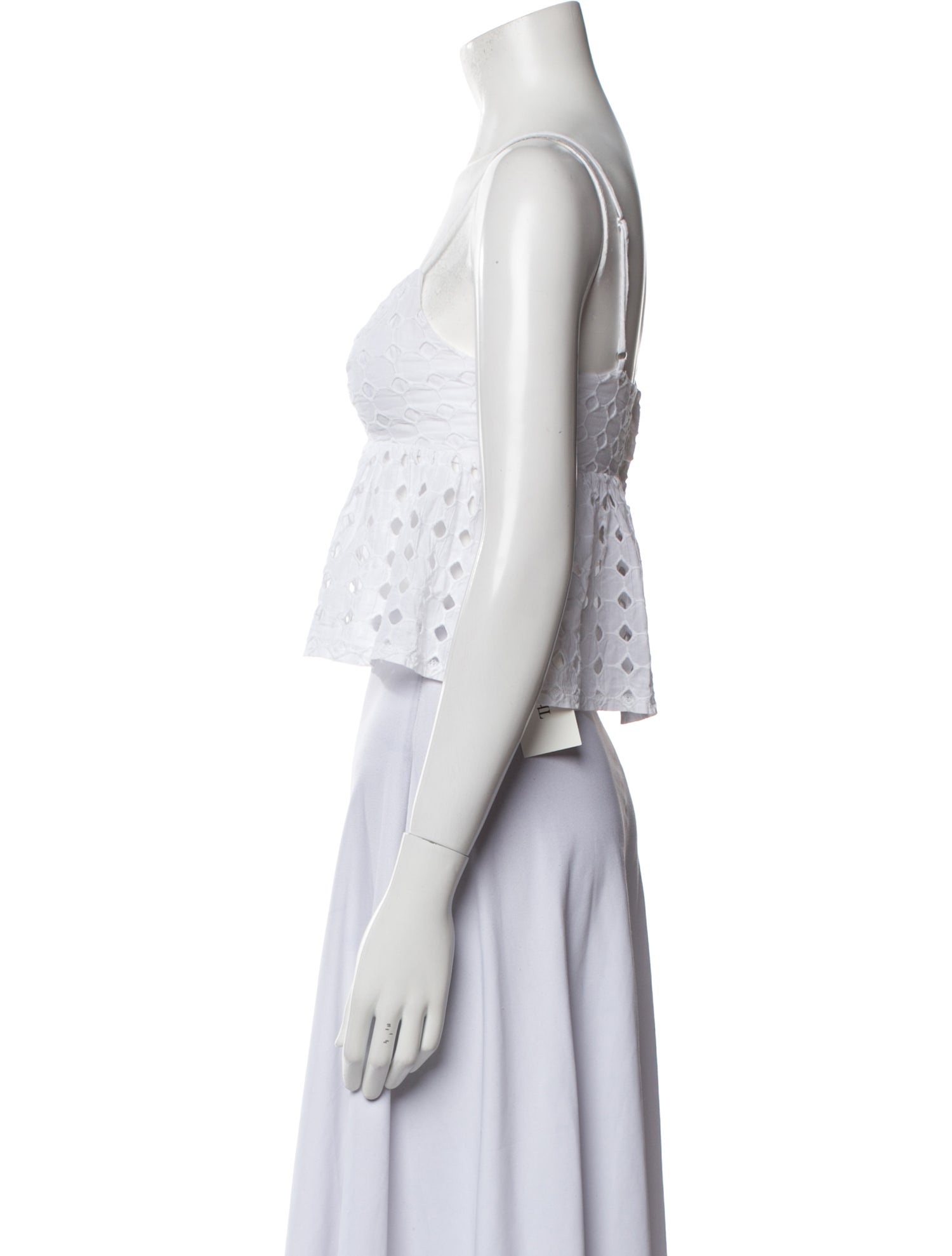 Clayton Square Neckline Sleeveless Crop Top