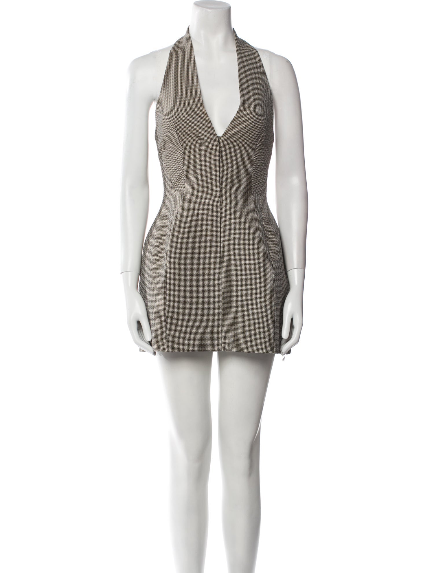 Camilla and Marc Houndstooth Print Mini Dress