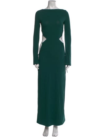Camilla and Marc Bateau Neckline Long Dress