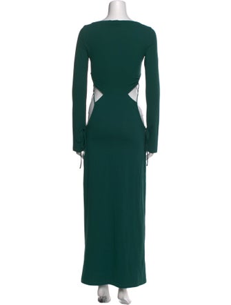 Camilla and Marc Bateau Neckline Long Dress