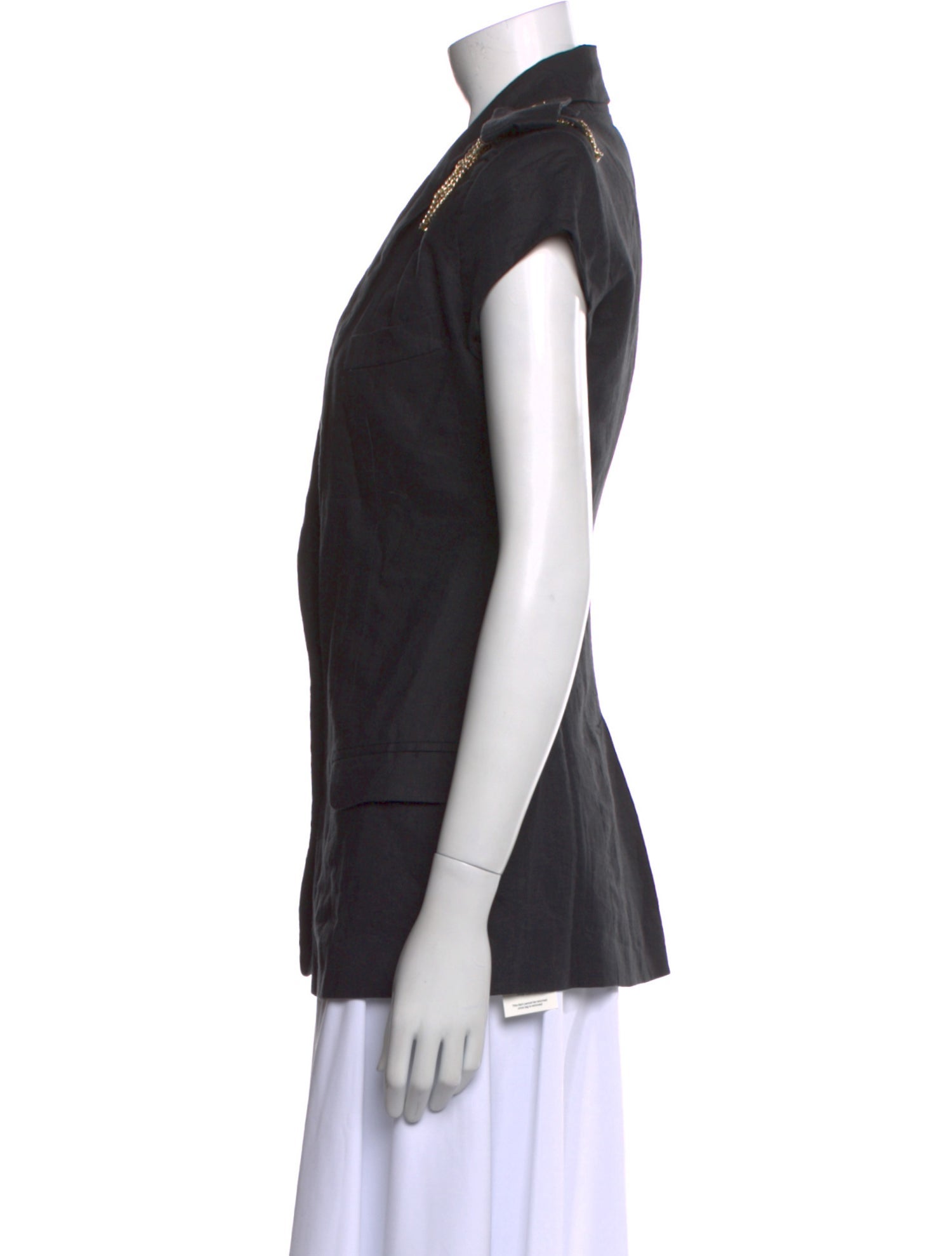 Camilla and Marc Linen V-Neck Button-Up Top