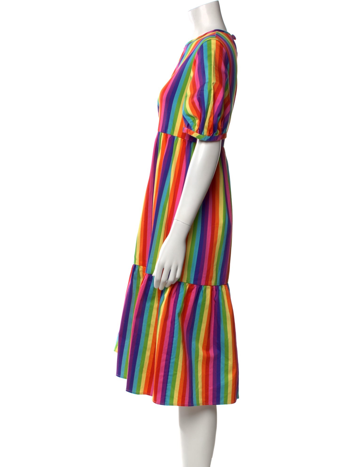 Casey Marks Striped Midi Length Dress