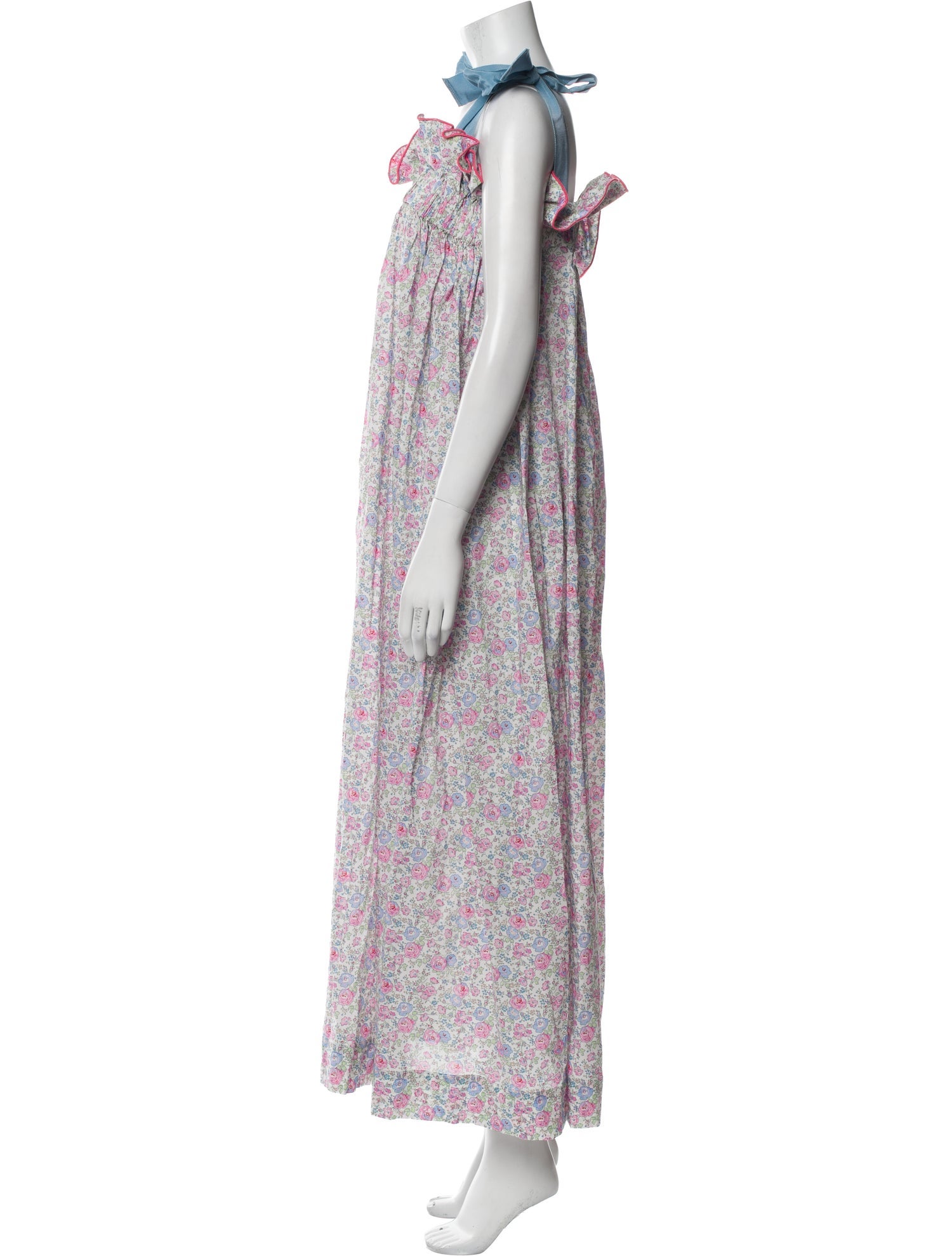 Casey Marks Floral Print Long Dress
