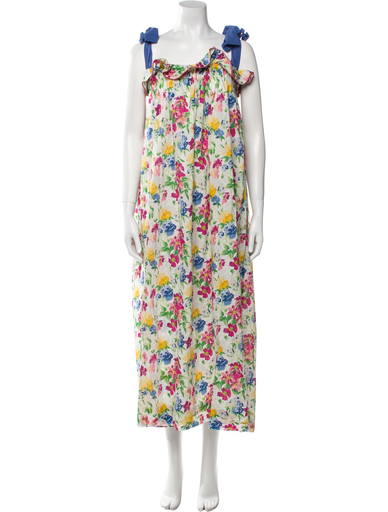 Casey Marks Floral Print Midi Length Dress