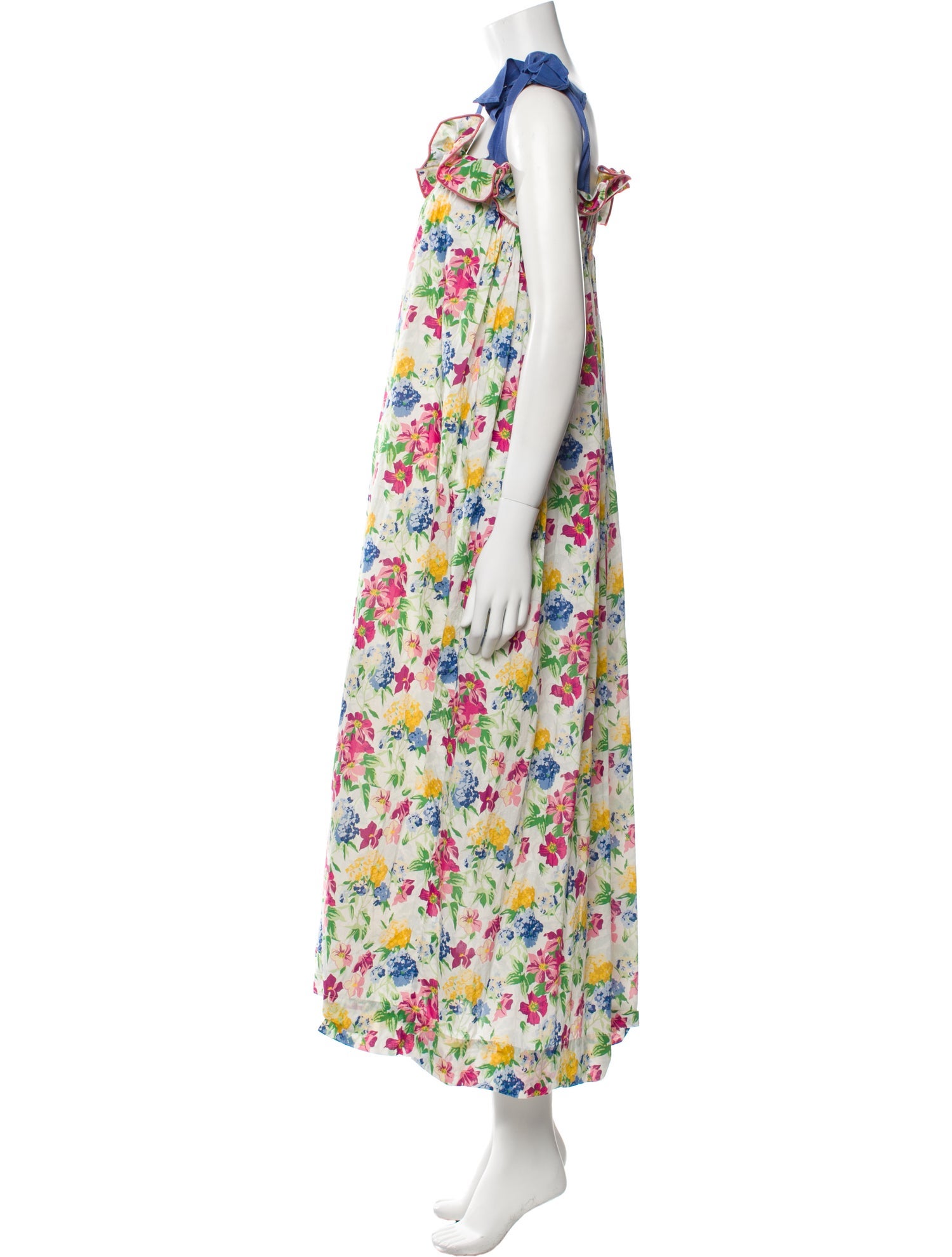 Casey Marks Floral Print Midi Length Dress