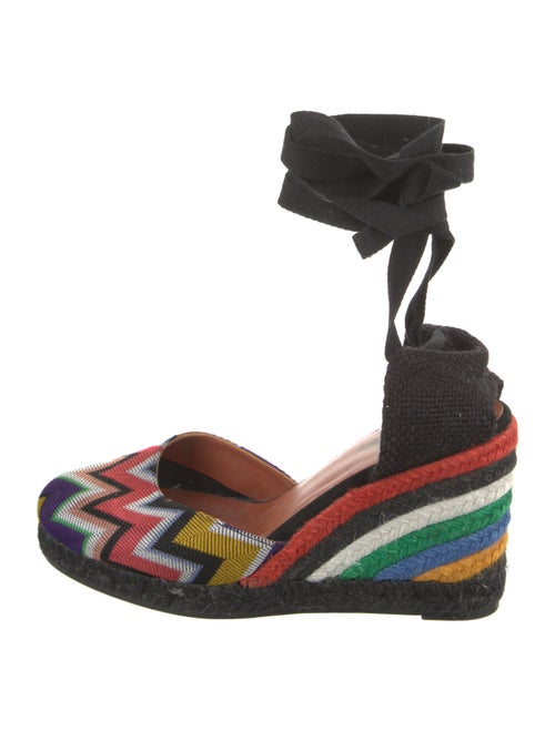 Castañer x Missoni Floral Print Braided Accents D'Orsay Pumps