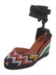 Castañer x Missoni Floral Print Braided Accents D'Orsay Pumps