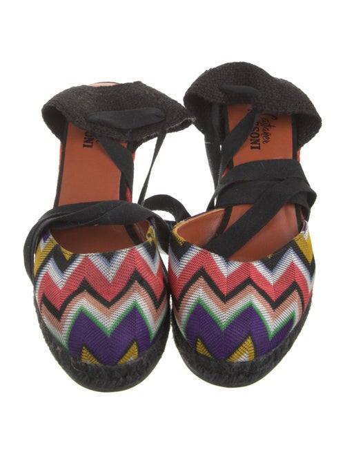 Castañer x Missoni Floral Print Braided Accents D'Orsay Pumps