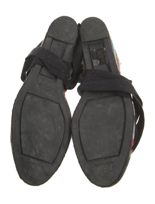 Castañer x Missoni Floral Print Braided Accents D'Orsay Pumps