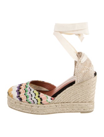 Castañer x Missoni Colorblock Pattern Espadrilles
