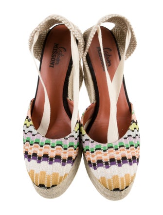 Castañer x Missoni Colorblock Pattern Espadrilles